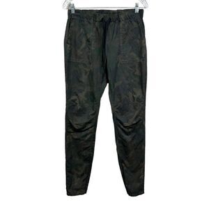Rag & Bone Womens Denny Jogger Pants Camo Drawstring Ankle Zip Green Size XS‎